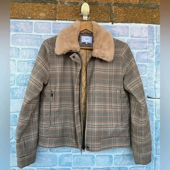 SUNCOO PARIS  CROPPED HOUNDSTOOTH JACKET SMALL - Picture 5 of 14